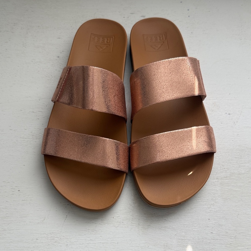 Reef Tan Slide Sandals